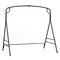 Costway Outdoor Metal Swing Frame Sturdy A-Shaped Porch Swing Stand with Extra Side Bars